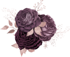 bouquet floreale ad acquerello png