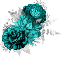 bouquet floreale ad acquerello png