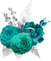 bouquet floreale ad acquerello png