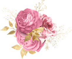 bouquet floreale ad acquerello png