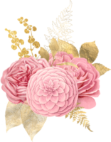 akvarell blombukett png