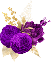 bouquet floreale ad acquerello png