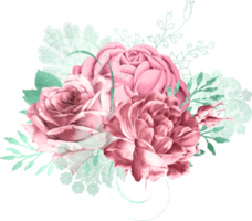 bouquet floral aquarelle png