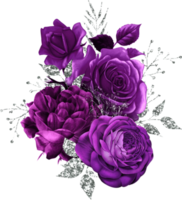 bouquet floreale ad acquerello png