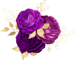 bouquet floreale ad acquerello png