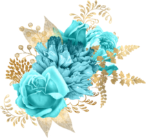 bouquet floreale ad acquerello png