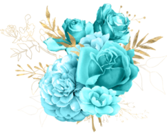 bouquet floreale ad acquerello png