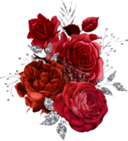 bouquet floreale ad acquerello png