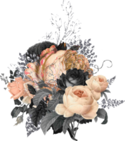 bouquet floreale ad acquerello png