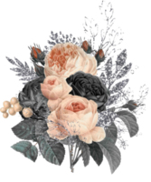 bouquet floreale ad acquerello png