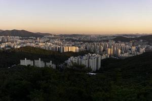 la espectacular vista de anyang. foto