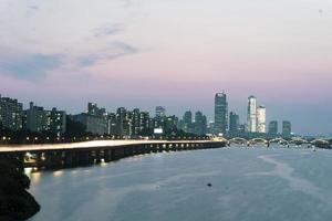 The night view of the 63 Building is beautiful. photo