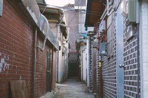 View of the alleyway in Yeongdeungpo, Seoul, Korea photo