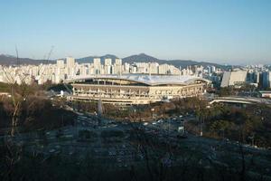 Apartment landscape in Mapo-gu, Seoul, Korea photo