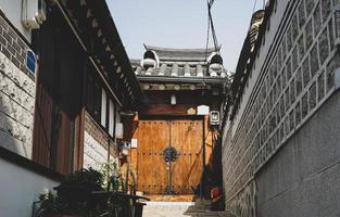 a traditional house in Seoul, Korea photo