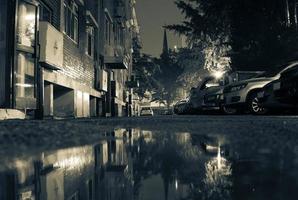 buildings in a dark atmosphere photo