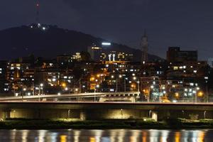 la vista nocturna de seúl foto