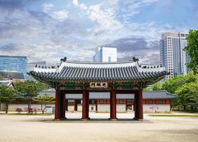 a traditional house in Seoul, Korea photo