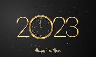 2023 Happy New Year Background Design. vector