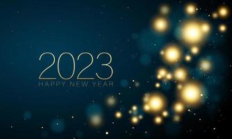 2023 Happy New Year Background Design. vector