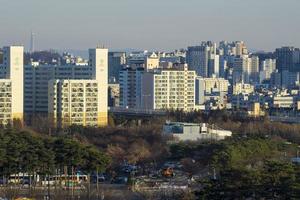 Apartment landscape in Mapo-gu, Seoul, Korea photo