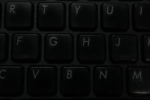 primer plano foto teclado de computadora negro