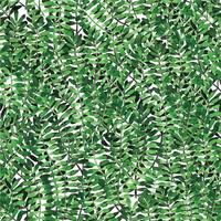 seamless watercolor pattern with abstract green leaves. print with tropical plants isolated on white background. simple, stylized plants vector