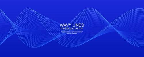 Abstract background with dynamic flowing lines vector