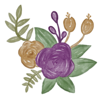 Decorative flowers Watercolor png