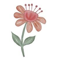 Élément aquarelle fleur png