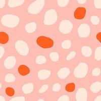 Abstract seamless vector pattern with hand drawn round shapes. Simple and elegant texture with organic polka dots