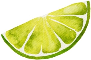 Lemon painted in watercolor. png