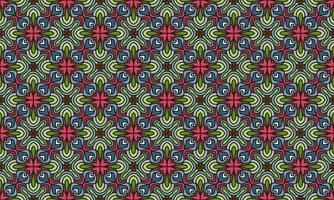 ethnic flower pattern modern background vector