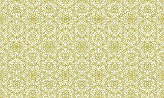 mandala line ethnic gold background vector