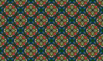 ethnic flower pattern modern background vector