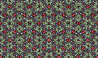 ethnic flower pattern modern background vector