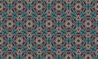 ethnic flower pattern modern background vector