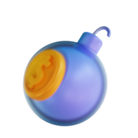 3D illustration colorful money bomb png