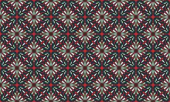 ethnic flower pattern modern background vector