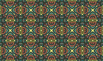 ethnic flower pattern modern background vector
