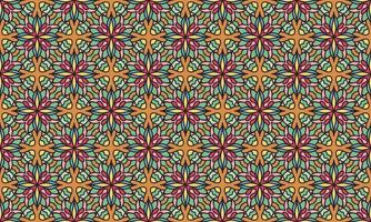 ethnic flower pattern modern background vector