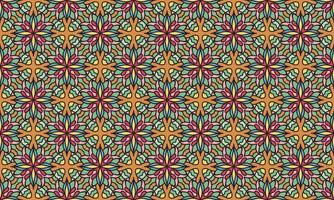 ethnic flower pattern modern background vector