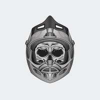 Tattoos design Black and white illustration viking warrior skull with Perfect for T-Shirt Design, Sticker, Poster, Merchandise and E-sport logo
