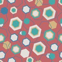 seamless geometric pattern of polygons vector