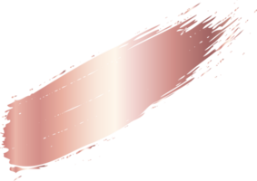 trazo de pincel de oro rosa para ilustración de diseño png