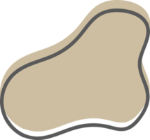 organiska blob former handritad illustration png