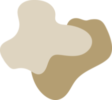 illustrazione disegnata a mano di forme di blob organici png