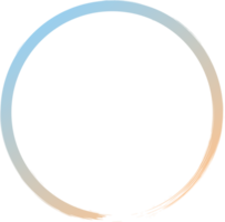 Gold Circle Frame Gradient png