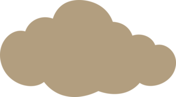 icono de nubes doodle formas ilustración png