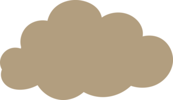 illustrazione delle forme di doodle dell'icona delle nuvole png